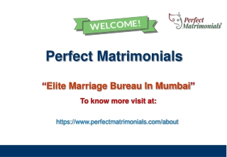 Elite Marriage Bureau In Mumbai