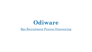 Rpo recruitment process outsourcing