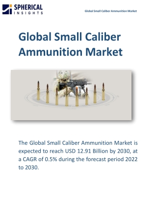 Global Small Caliber Ammunition Market