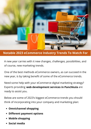 Notable 2023 eCommerce Industry Trends To Watch For