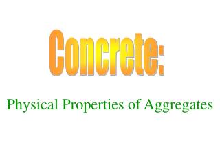 Concrete: