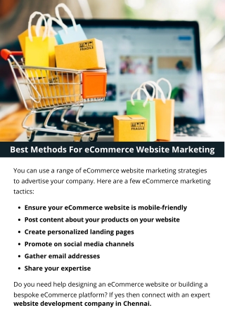 Best Methods For eCommerce Website Marketing