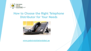 How to Choose the Right Telephone Distributor for Your Needs