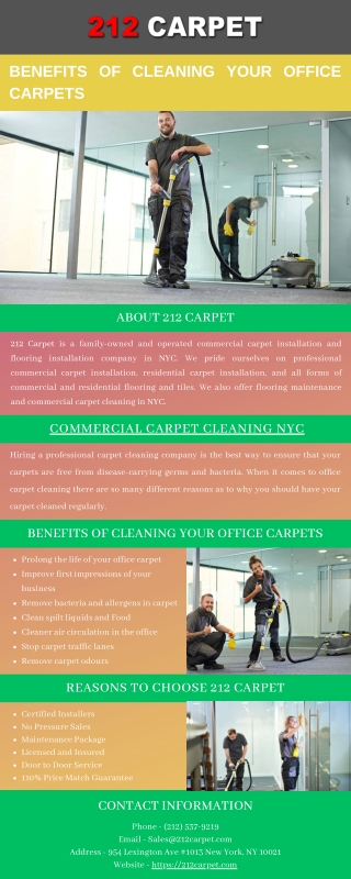 Benefits of Cleaning Your Office Carpets