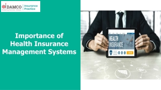 Importance of Health Insurance Management Systems