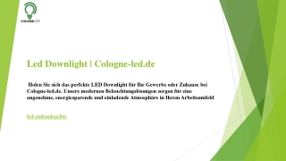 Led Downlight  Cologne-led.de