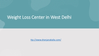 Weight Loss Center in West Delhi