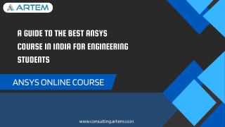 Best Ansys Course In India