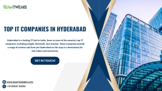 Top IT Companies in Hyderabad