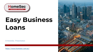 Easy Business Loans