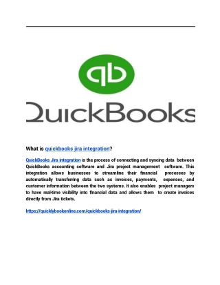 What is quickbooks jira integration