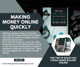 Making Money Online Quickly