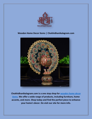 Wooden Home Decor Items | Chokhidhanikalagram.com