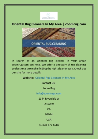 Oriental Rug Cleaners In My Area  Zoomrug