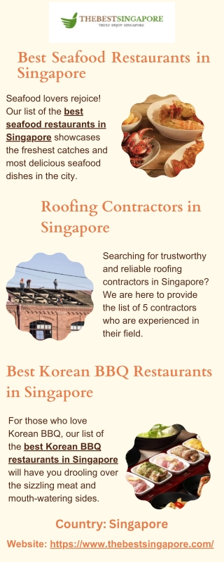 Best Seafood Restaurants in Singapore