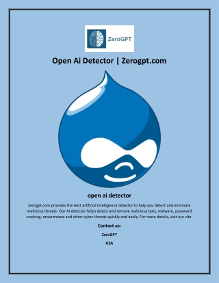 Open Ai Detector | Zerogpt.com