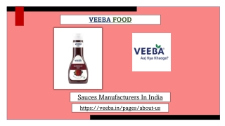 Sauces Manufacturers in India