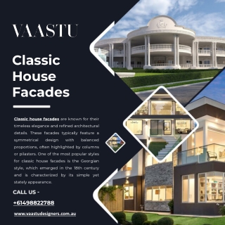 Classic House Facades - Vaastu Designers