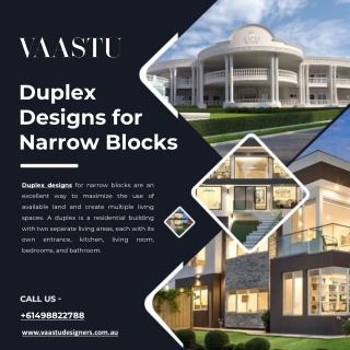 Duplex Designs for Narrow Blocks - Vaastu Designers