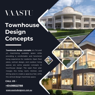 Townhouse Design Concepts - Vaastu Designers