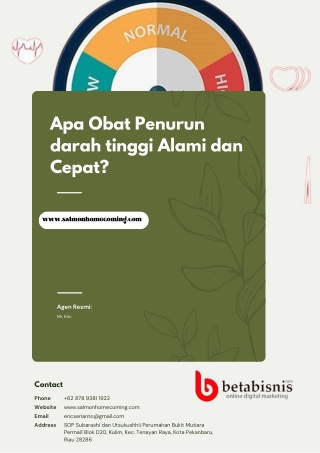 Apa Obat Penurun darah tinggi Alami dan Cepat- WA 087893811922