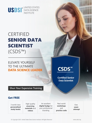 CERTIFIED SENIOR DATA SCIENTIST (CSDS™)