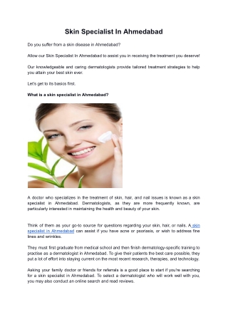 Skin Specialist In Ahmedabad (1)