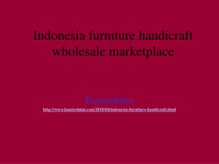 Indonesia furniture handicraft wholesale marketplace