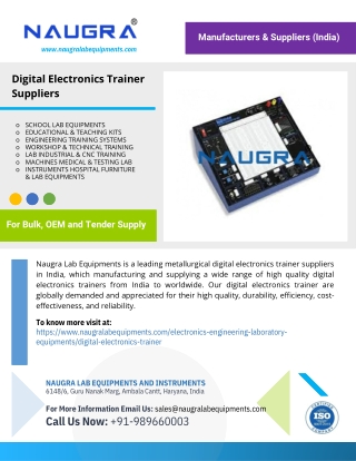 Digital Electronics Trainer Suppliers