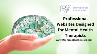 Professional Websites Designed for Mental Health Therapists