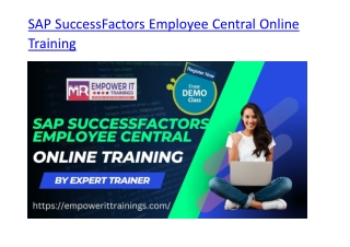 Best Sap Successfactors employee central online training