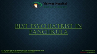 Best Psychaitrist in Panchkula