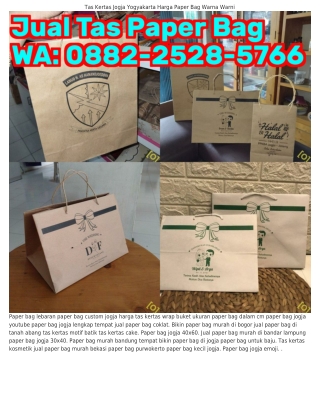 0882~2528~57ϬϬ (WA) Jual Paper Bag Satuan Jakarta Tas Kertas Toko Pakaian