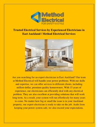 Trusted Electrical Services by Experienced Electricians in East Auckland