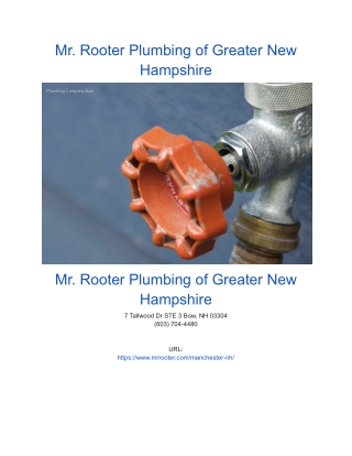 Mr. Rooter Plumbing of Greater New Hampshire