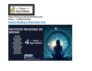 Psychic Reading in Bronx New York- psychicarjunkrishna