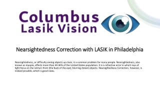 Nearsightedness Correction with LASIK in Philadelphia