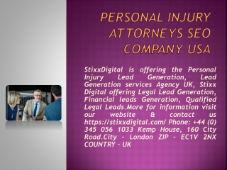 Personal Injury Attorneys SEO Company USA