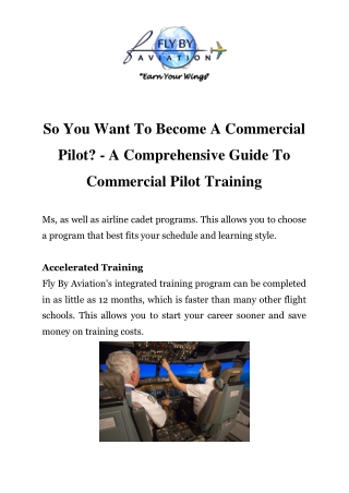 Best Commercial Pilot Training in Mumbai Call-710087776