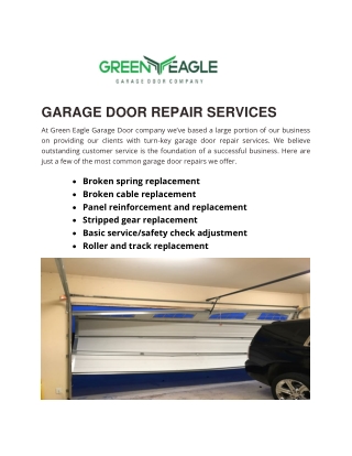 Garage Door Repair, Service & Maintenance in Denton, TX