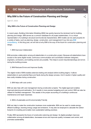 Why BIM is the Future of Construction Planning and Design