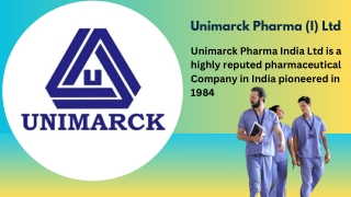 3rd Party Pharma in India - Unimarck Pharma