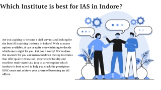 Which Institute is best for IAS in Indore