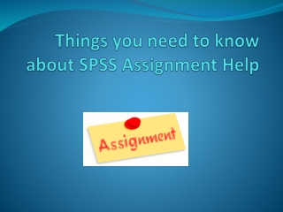 Things you need to know about SPSS Assignment Help