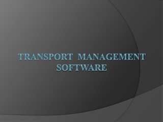 Transport  Management Software - Free Demo