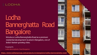 Lodha Bannerghatta Road Bangalore : Your dream home in Bangalore?