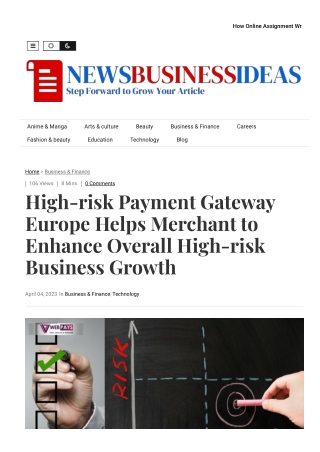 High-risk Payment Gateway Europe Helps Merchants to Enhance Overall Business