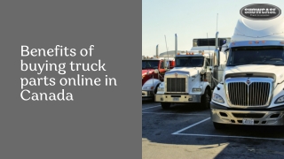 Benefits of buying truck parts online in Canada