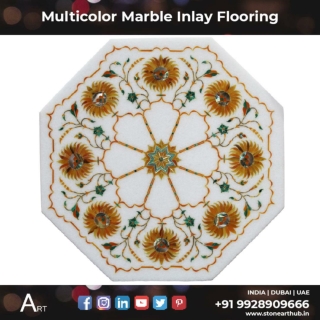 Multicolor Marble Inlay Flooring