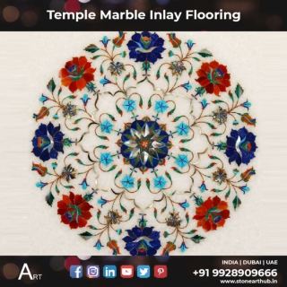 Temple Marble Inlay Flooring